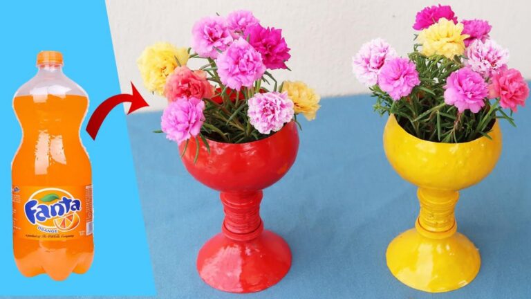 Cette astuce déco transforme des bouteilles en magnifiques pots à fleurs…