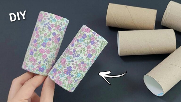 Cette idée géniale transforme des rouleaux de carton en objets déco…