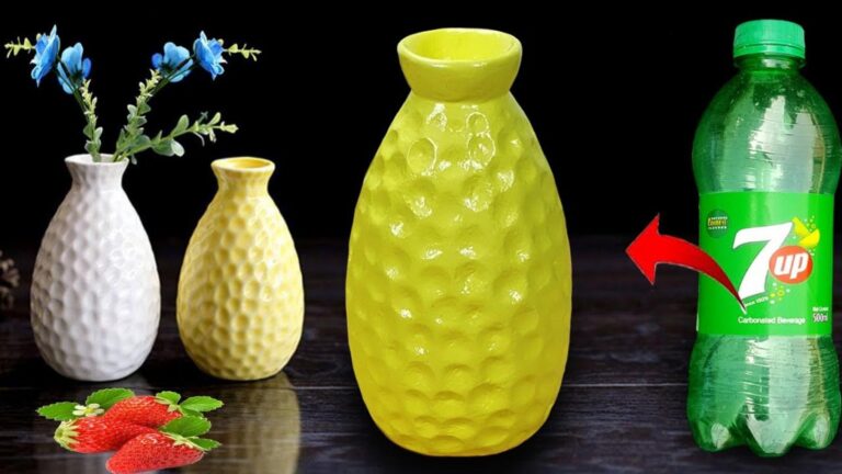 Cette vieille astuce pour créer un vase stylé avec une simple bouteille…