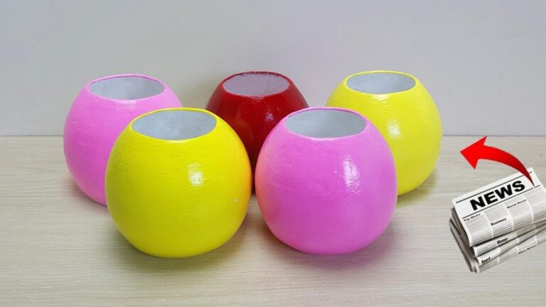 Cette astuce incroyable transforme du papier journal en vase stylé en un rien de temps…