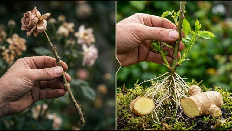 Cette astuce au gingembre : 5 coupes de roses qui racinent plus vite !