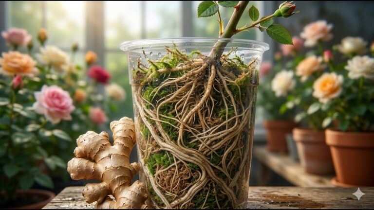 Faites pousser vos boutures de roses avec ce truc au gingembre en 3 étapes simples !