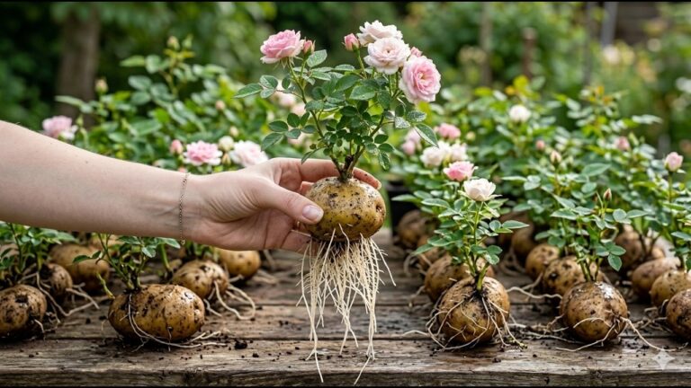 Multiplication des rosiers : 5 astuces pour des racines rapides dans une pomme de terre !