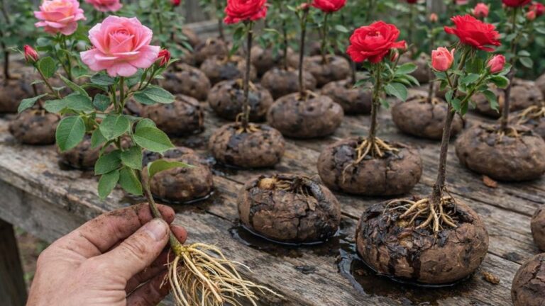 Faites pousser 7 boutures de rose plus vite avec cette astuce surprenante !