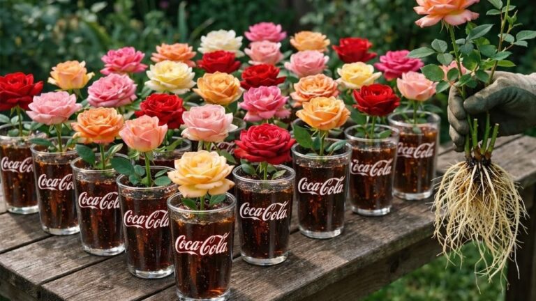 Transformez vos boutures de rose en 1 nuit avec Coca-Cola ! 100% naturel et efficace.