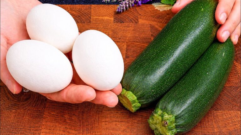 Découvrez 5 recettes de courgettes aux œufs plus savoureuses que la viande !