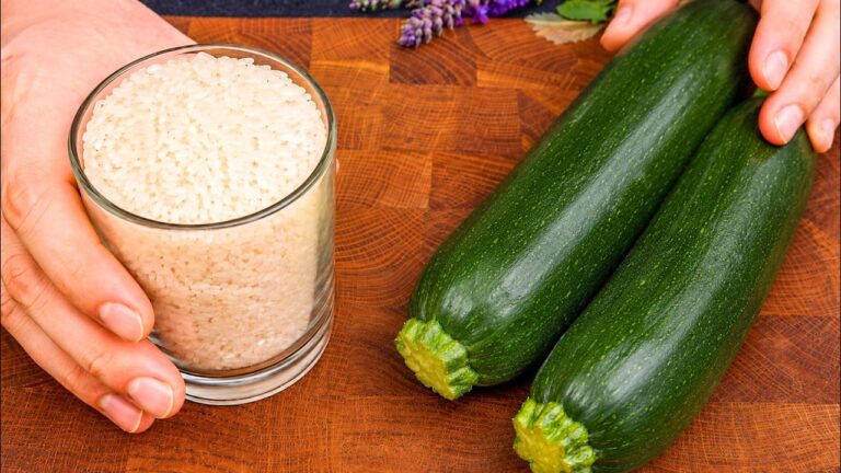 1 tasse de riz et 2 courgettes : découvrez ce dîner rapide et savoureux en 15 minutes !