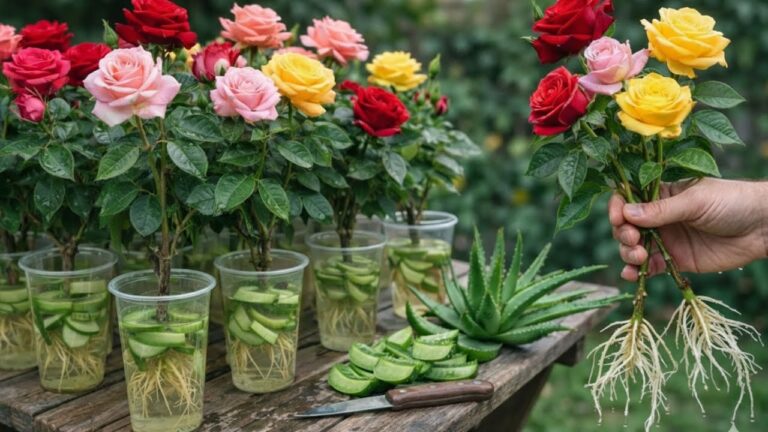 3 étapes pour faire raciner vos boutures de roses rapidement et facilement 🌹