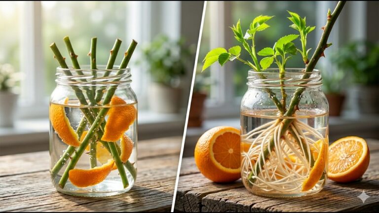 Propager des roses avec 5 astuces simples et efficaces à partir d&rsquo;épluchures d&rsquo;orange !