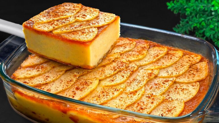 Préparez un gâteau diététique aux pommes en 5 minutes, sans sucre ni farine !