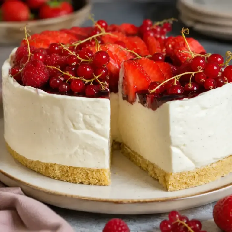 Cheesecake Vanille et Fruits Rouges : le Dessert Facile et Rafraîchissant