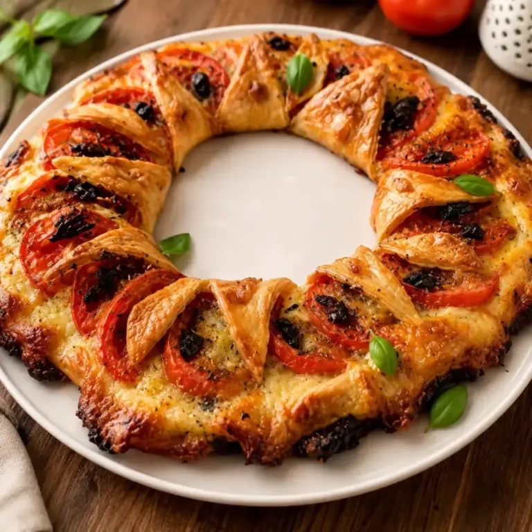 Recette de couronne tomates-mozzarella : l&rsquo;astuce gourmande et festive à essayer