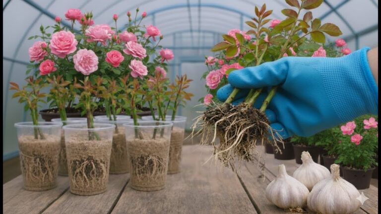 5 astuces pour faire pousser des roses rapidement avec de l&rsquo;ail !