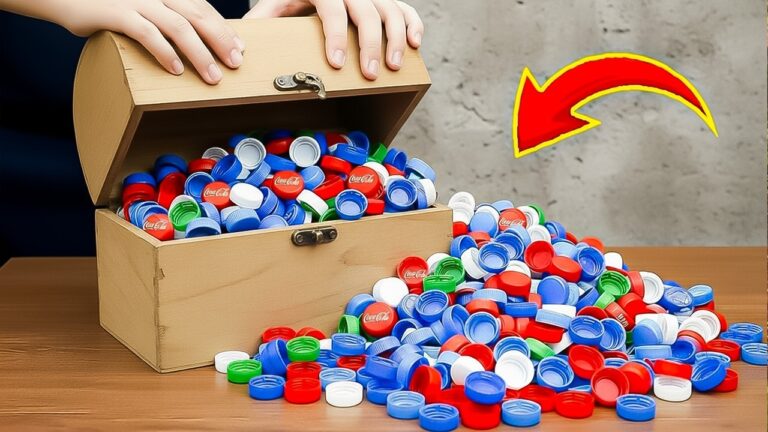 10 idées créatives à réaliser avec des bouchons de bouteilles en plastique !