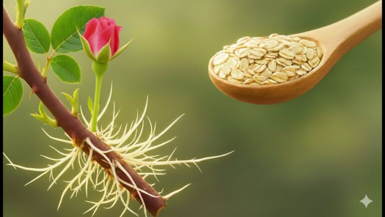 Faites pousser 1001 racines de roses avec juste 1 cuillère d&rsquo;avoine !