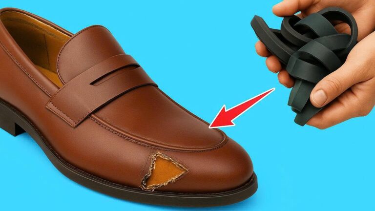 Réparez vos chaussures en 3 étapes simples avec une astuce de cordonnier de 60 ans !