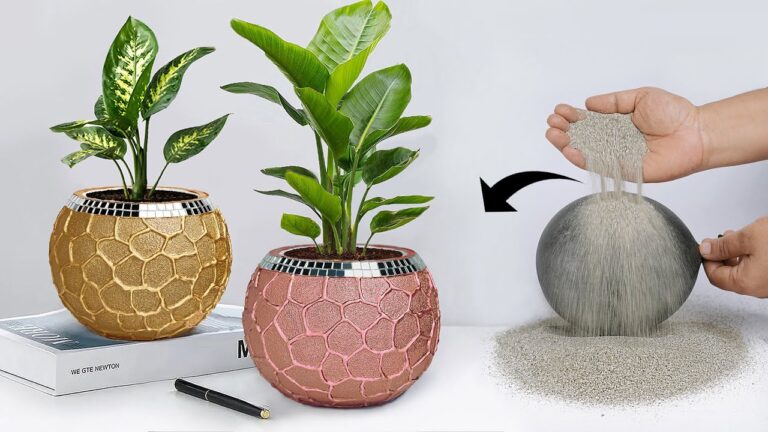 5 idées pour créer des vases en ciment au style unique et facile !