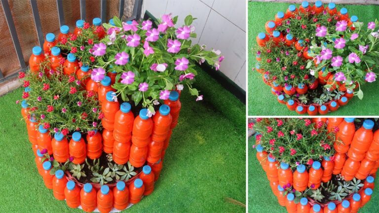 7 idées ingénieuses pour créer un jardin en spirale avec des bouteilles en plastique