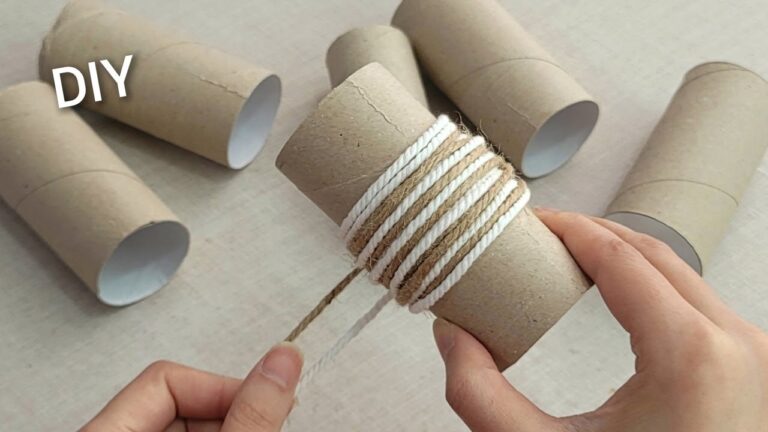 Transformez 5 rouleaux de papier toilette en déco spectaculaire !