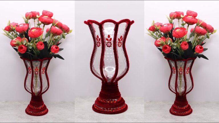 Créez 5 vases à fleurs élégants avec des bouteilles en plastique recyclées !