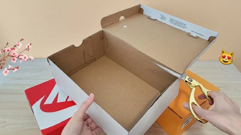Transformez 5 boîtes de chaussures en paniers déco faciles et stylés !