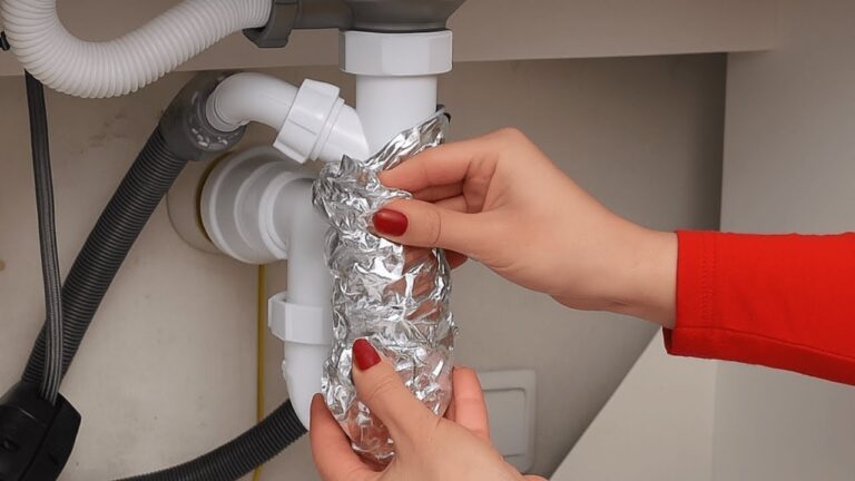 Protégez vos tuyaux sous l’évier : 5 astuces efficaces avec du papier aluminium !