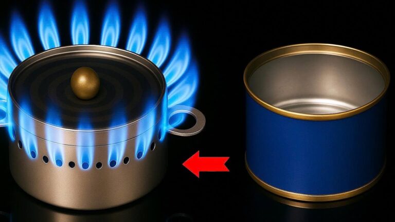 Transformez une boîte de thon en 5 minutes : un mini réchaud surprenant !