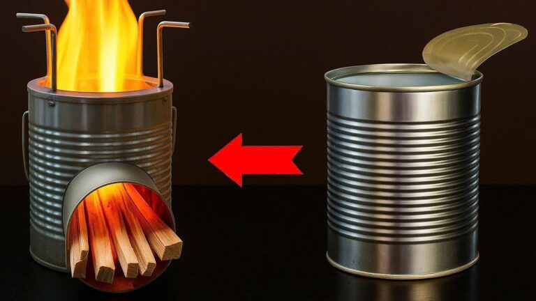 5 étapes pour créer un poêle rocket en boîtes de conserve pour vos aventures camping !