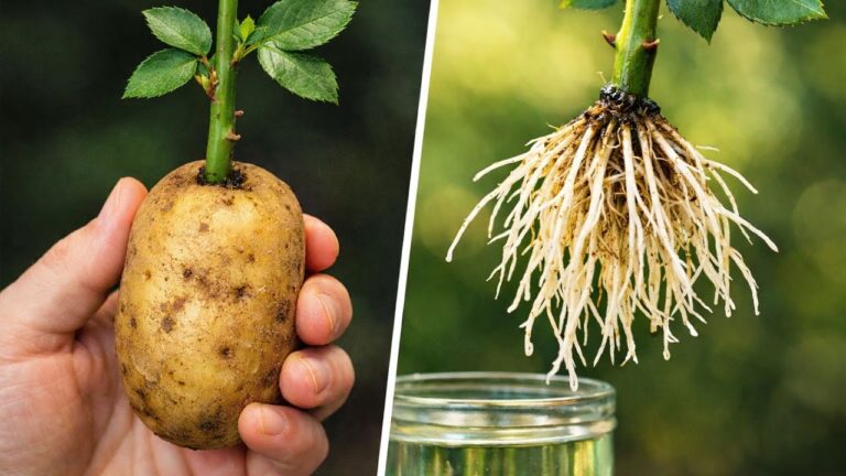 Faites-racines : 5 astuces pour faire pousser des rosiers dans des pommes de terre !