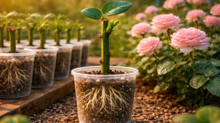 Enraciner 7 boutures de roses en une nuit avec cette méthode surprenante ! 🌹