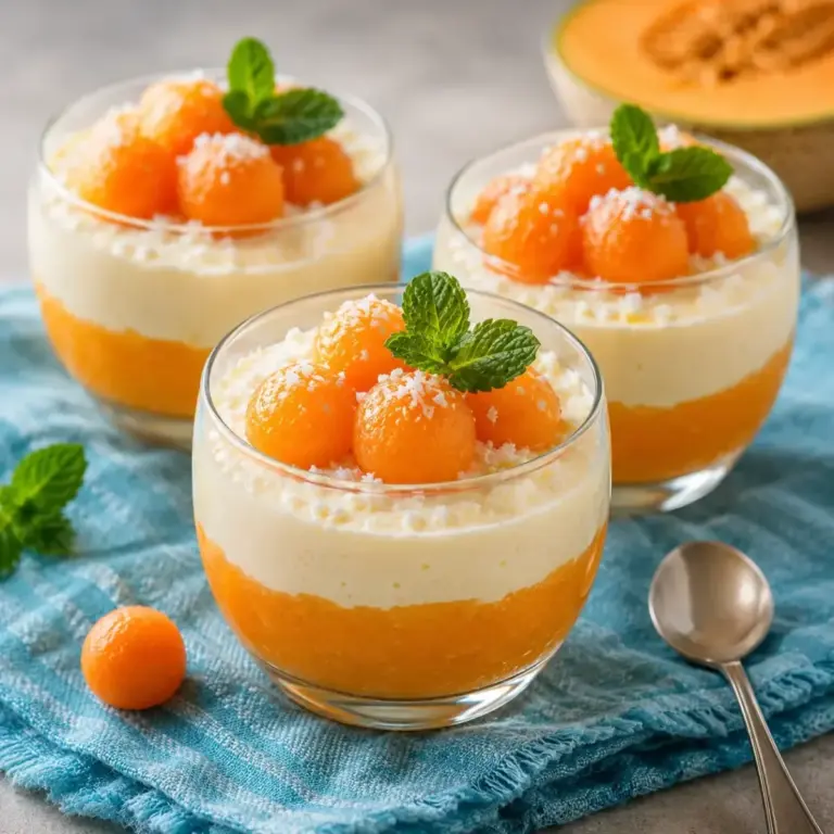 Mousse de Melon en Verrines avec Crème Mascarpone : une Délicieuse Recette