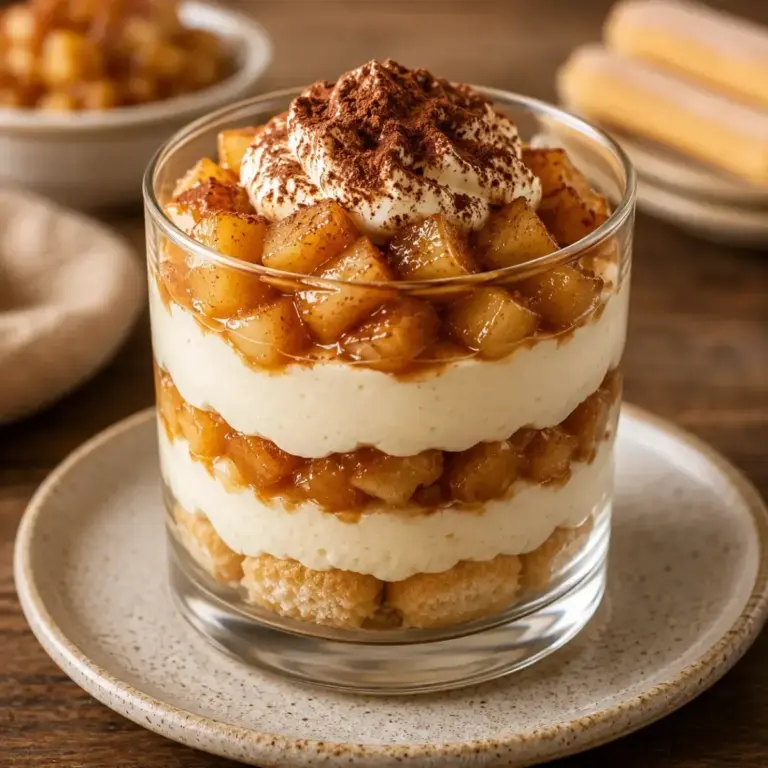 Verrines de Tiramisu aux Pommes Caramélisées : la recette gourmande à découvrir